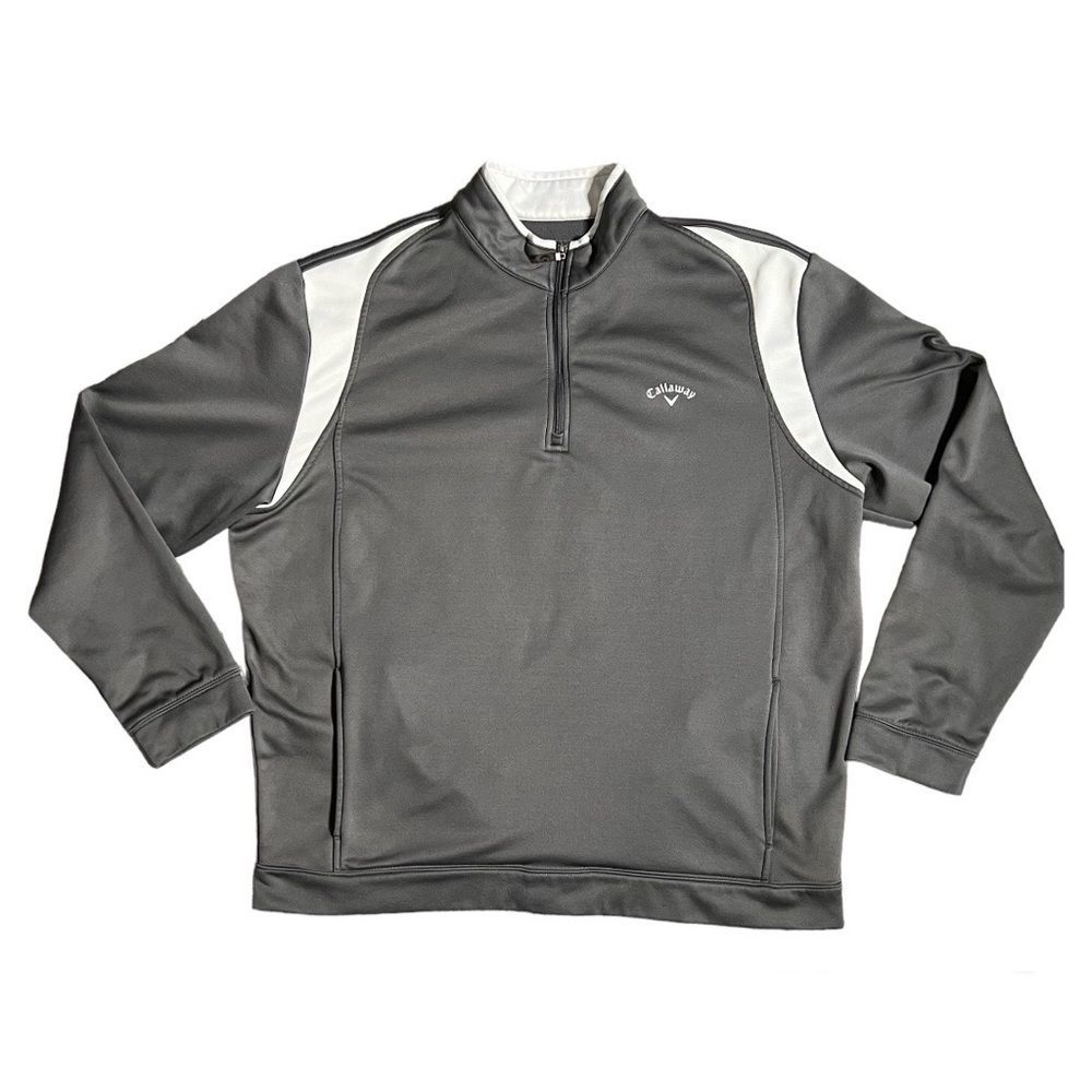 Callaway Men’s Gray Zip Golf Pullover - XXL